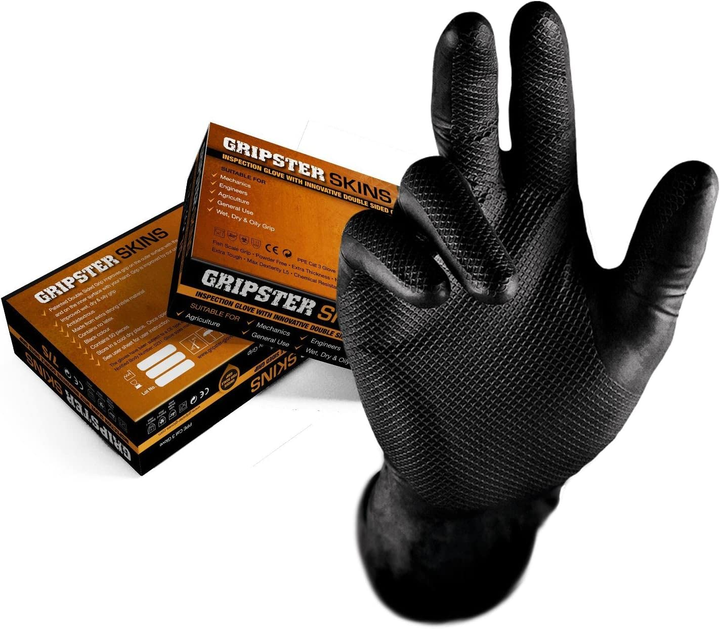 DOUBLE-SIDED NITRILE GLOVES